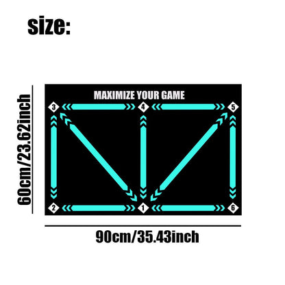 💖💖50% de DESCUENTO ⚽🎯Tapete de entrenamiento de fútbol antideslizante y silencioso para todos los niveles.