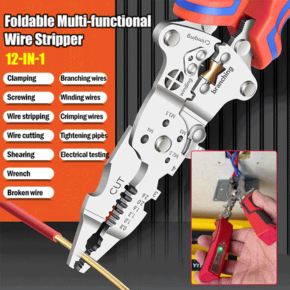 🔥👑Pinzas de prueba multifuncionales, plegables, con mango bicolor, antideslizante, prácticas y fáciles de usar.✨